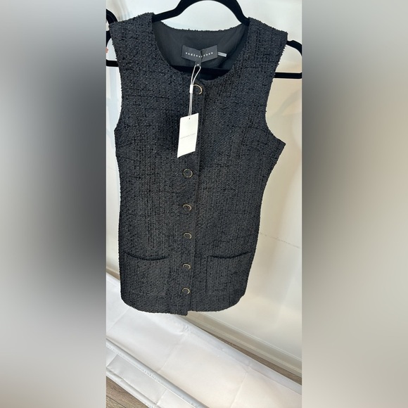 Endless Rose Sleeveless Tweed Mini black Dress, Size M, Brand New w/Tag - Picture 6 of 14